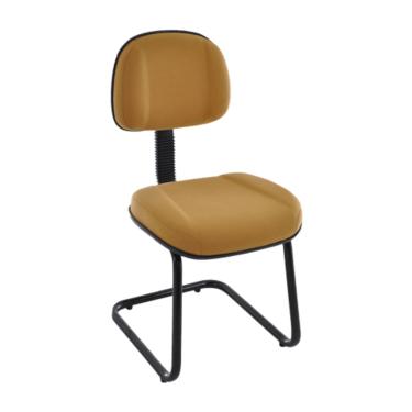 Imagem de Cadeira Secretária com Base fixa em S   Linha Classic Amarelo