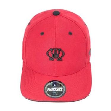 Imagem de Boné Flex Fit Algodão Vermelho Aba Curva Rhs-124 Rhino Size-Unissex