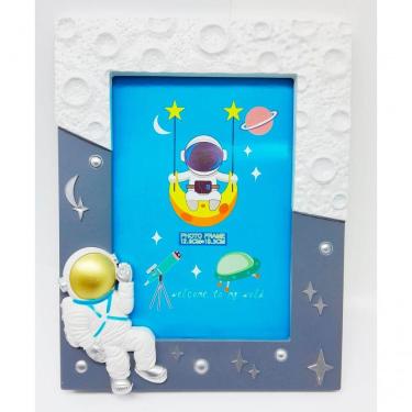 Imagem de Porta Retrato Moldura Espacial De Astronauta Foguete Nasa 3d