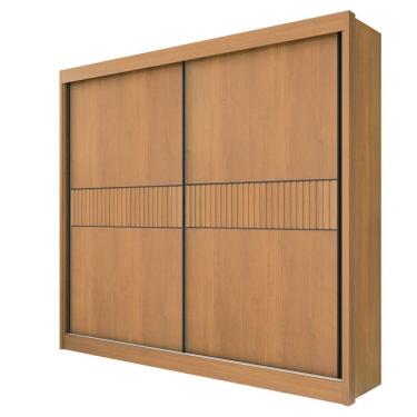 Imagem de Guarda Roupa Casal 2 Portas 6 Gavetas - Cancun Ripado-cinamomo - Móveis D'doro