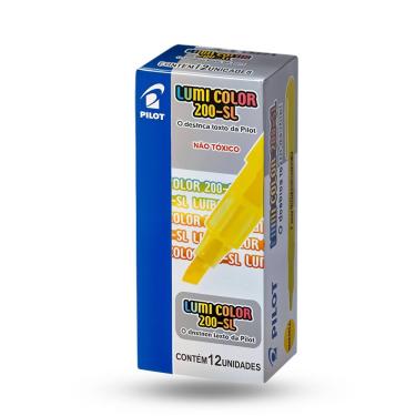 Imagem de Marca Texto Amarelo Fluorescente Cx c/ 12 Unid Pilot