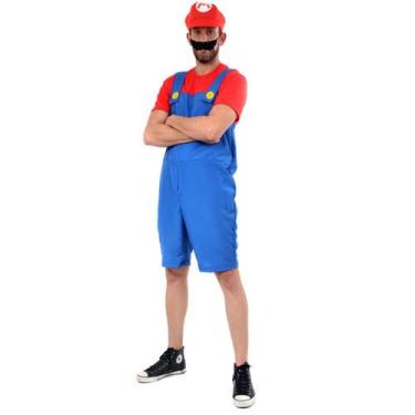 Imagem de Fantasia Mario Curto Adulto Verão - Super Mario World - Abrakadabra, U
