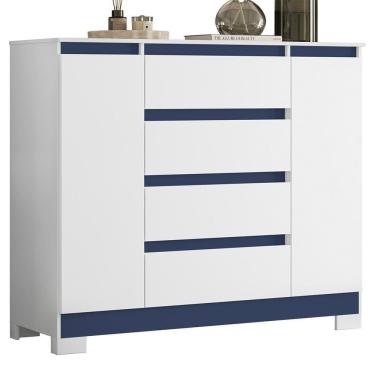 Imagem de Cômoda Sapateira Atena 2 Portas e 4 Gavetas - Móveis Albatroz