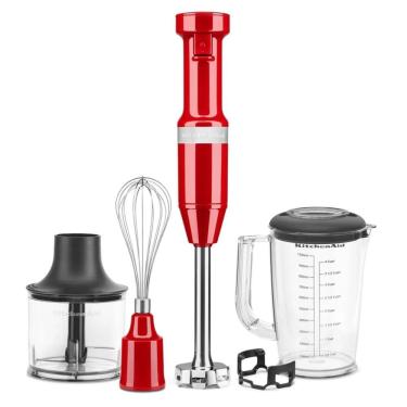 Imagem de Mixer De Mão Kitchenaid KEB54AV Acessórios E Velocidade Variável Vermelho 110V