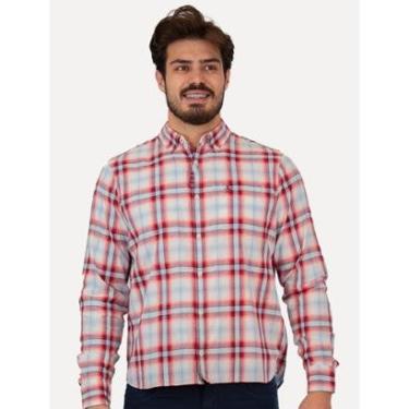 Imagem de Camisa Original Penguin Masculina Regular Pocket Xadrez Vermelha-Masculino
