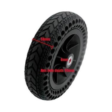 Imagem de Roda De Pneu Sólido De 8 Polegadas Para Patinete Elétrico E Cadeira De