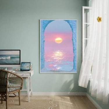 Imagem de Quadro Decorativo Oceano Astral-70X50Cm - Quadros On-Line