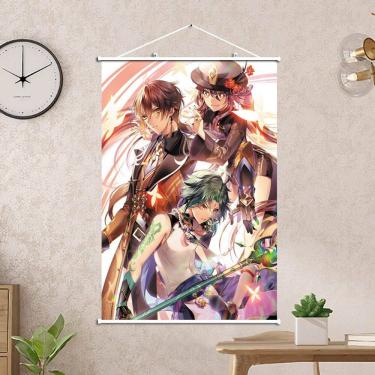 Imagem de Pintura artística de parede Genshin Impact Anime Canvas 40x60cm