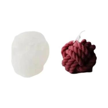 Imagem de Molde De Cera 3D Em Formato De Lã Para Velas Aromáticas, Sabonetes Art