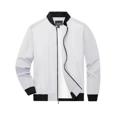 Imagem de Jaqueta Bomber Masculina Leve E À Prova De Vento Com Zíper Completo, I