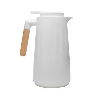 Imagem de Garrafa Térmica Lyor New Unique 1L Branca Plástico