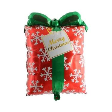 Imagem de Balão Grande De Natal Com Papai Noel E Rena Para Decoração De Festa De