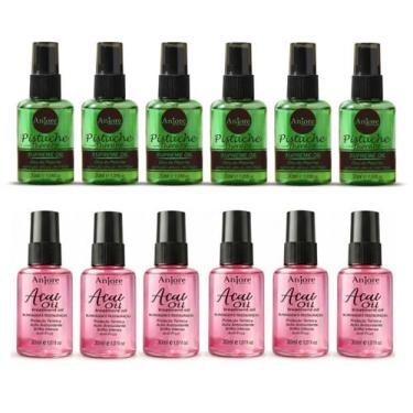 Imagem de Kit Atacado Reparador de Pontas Anti Frizz 6 Óleo Pistache 30ml e 6 Ól