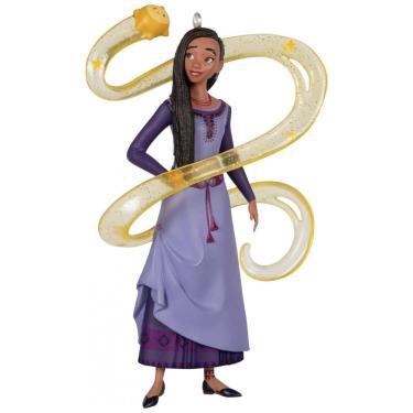 Imagem de Enfeite de Natal Hallmark Keepsake Disney Wish Asha e Star, Plástico Colorido, 6,4x10,8x3,6 cm, Presente para Fãs da Disney