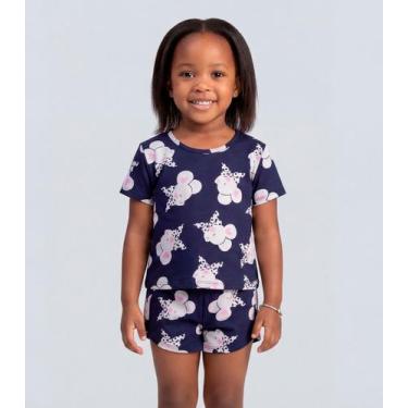 Imagem de Conjunto Infantil Blusa e Shorts Select Azul, 4, Azul