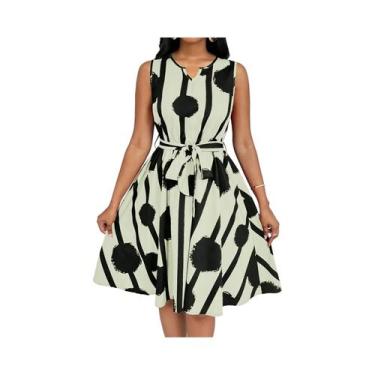 Imagem de Vestido feminino plus size - NONE, 1 unidade, Bege