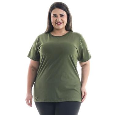 Imagem de Plus Size - Camiseta Feminina Manga Curta 100% algodão - EBT UNIFORMES