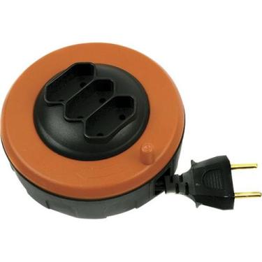 Imagem de Extensao 5m Pop Spin 2x0,75 Pl 3 Tomadas Preto 1495 Daneva