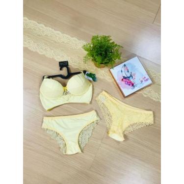 Imagem de Conjunto Eduarda Ref: 186/229 - AGATA MODA INTIMA, Amarelo, G
