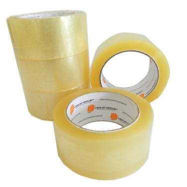 Imagem de Fita Adesiva Transparente 100 Metros - 5 Unidades