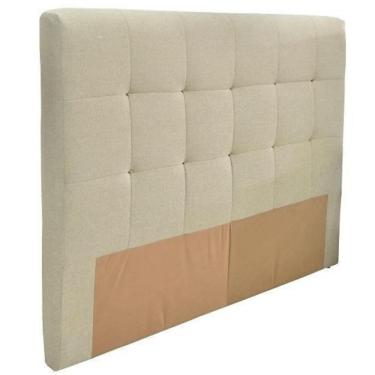 Imagem de Cabeceira Mh-2680 Herval Estofada Casal Para Colchão 138 Cm Linho Bege C