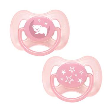 Imagem de Kit Chupetas com 2 Unidades Comfort Silicone Buba Tamanho 2 Bebê Bico 