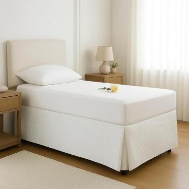 Imagem de Saia Para Cama Box Solteiro Matelada Microfibra ultrassonico sem elast