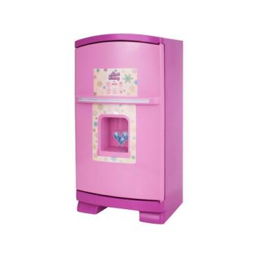 Imagem de Geladeira De Brinquedo Infantil Grande 47cm Acessórios Ovos - Cardoso 