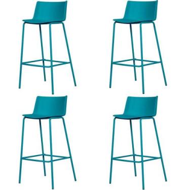 Imagem de Kit 4 Banquetas Ipanema Média Fratini 86,50 cm (altura) em Polipropile