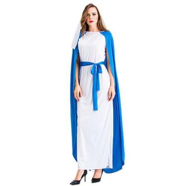 Imagem de Traje de Halloween, mitologia nórdica grega, vestido da deusa Maria - 