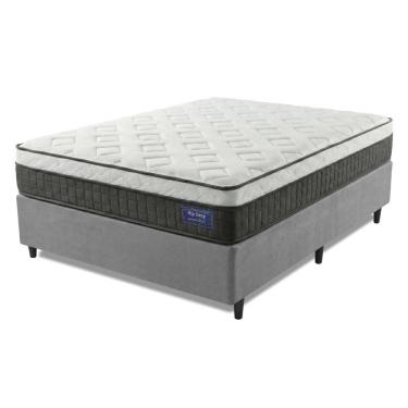 Imagem de Cama Box Desmontável Colchão King Molas Ensacadas Euro In Atlantic 193x203x66cm
