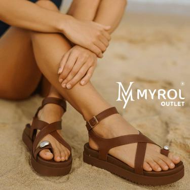 Imagem de Sandalia Birken Tiras Cruzadas Papete Rasteira Verao Dedao