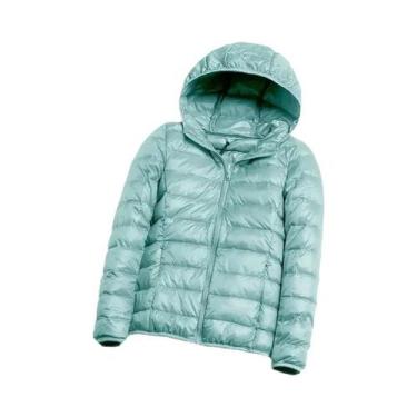 Imagem de Jaqueta De Pluma Com Capuz plus Size 7XL 6XL 5XL Para Mulheres, Leve, 