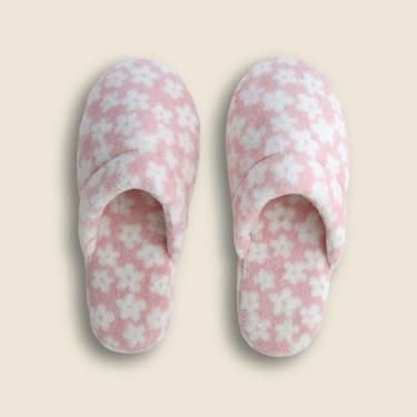 Imagem de Pantufa Flower Microfibra Rosa 39x40 - A\CASA