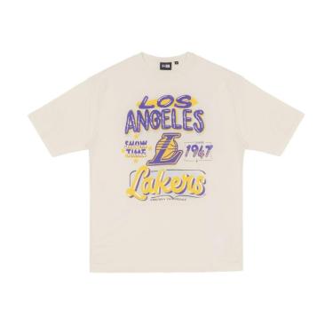 Imagem de CAMISETA NEW ERA REGULAR LOS ANGELES LAKERS NBA BEGE-Unissex