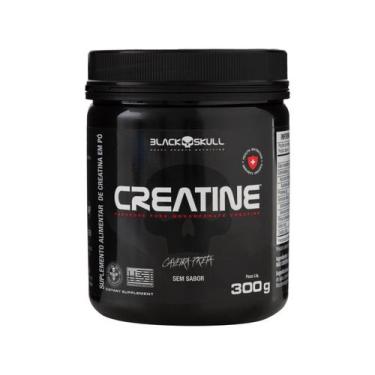 Imagem de Creatine Monohidratada - 300g Sem Sabor  - Black Skull, 300g, Sem sabo