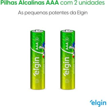 Imagem de Pilha Alcalina Aaa C/ 2 Unidades Elgin
