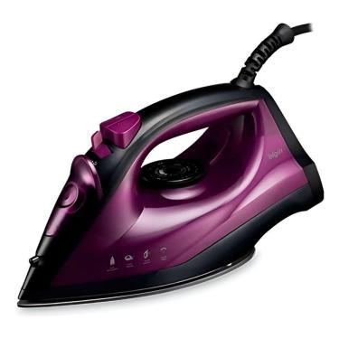 Imagem de Ferro De Passar Vapor 110V Roxo Antiaderente Amassados - Controle De Temperatura