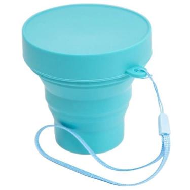 Imagem de Copo Retrátil de Silicone Le Ecosmart Azul 170ml, UNICA