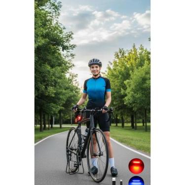 Imagem de Lanterna Bike LED 3 Cores: Potente e Recarregável USB - Congratulation