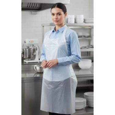 Imagem de Avental Plástico Branco Impermeável 1,20x0,70 (100 unid.) - Congratula