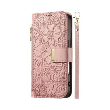 Imagem de Capa Carteira De Couro Para iPhone 17 16E 16 15 14 13 12 pro Max Com Z