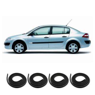 Imagem de Kit Borracha Vedação Das 4 Portas Megane 2006 Em Diante - sem marca