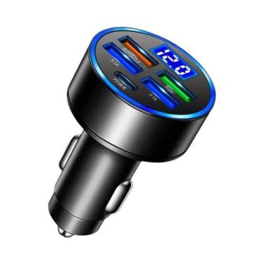 Imagem de Carregador De Carro 6 Portas 250W PD QC3.0 Com Carregamento Rápido E D