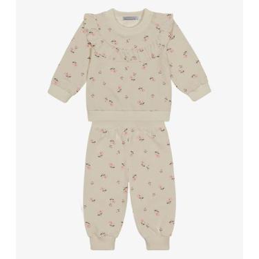 Imagem de Conjunto Blusão com Calça Feminino Trick Nick Bege, 3, Bege