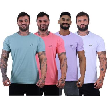 Imagem de Kit 4 Camiseta Tradicional Masculina MXD Concei Grife Básico Cor:;Tamanho:G;Gênero:Masc...
