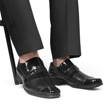 Imagem de Sapato Social Casual Masculino Bico Quadrado Loafer Sport Fino 1021 - 
