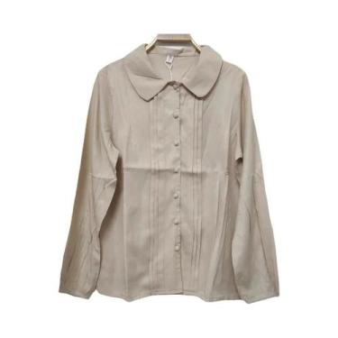 Imagem de Vestido Camisa Xadrez Preppy A-Line Para Mulheres E Meninas Outono Pri