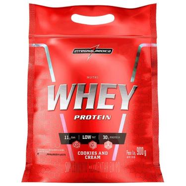 Imagem de Nutri Whey Concentrado Isolado Proteina Cookies 900g Refil - Integralmedica-Unissex