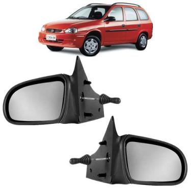 Imagem de PAR Retrovisor Corsa 2 e 4 Portas 1993 a 2002 Wagon Com Controle - Pri